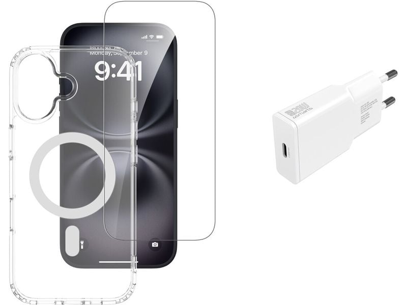 4smarts Back Cover 3in1 Starter Set MagSafe für iPhone 17