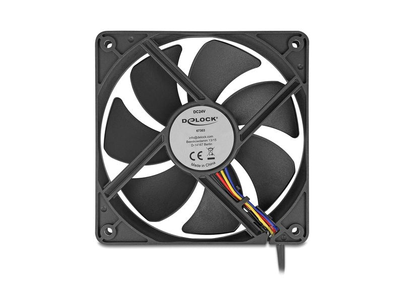 Delock PC-Lüfter 24 V DC, 120 x 120 x 25 mm