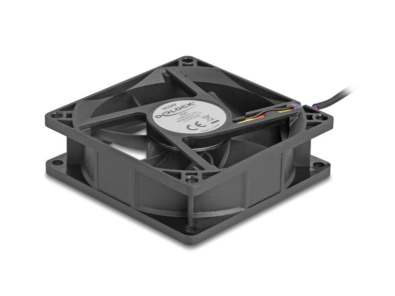 Delock PC-Lüfter 24 V DC, 80 x 80 x 25 mm