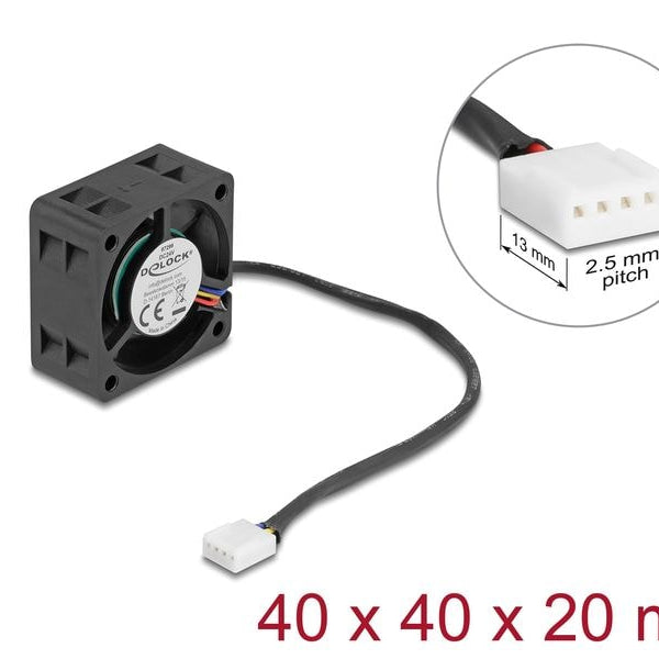 Delock PC-Lüfter 24 V DC, 40 x 40 x 20 mm