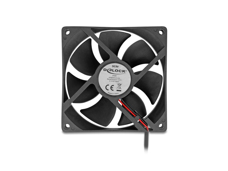 Delock PC-Lüfter 5 V DC, 92 x 92 x 25 mm