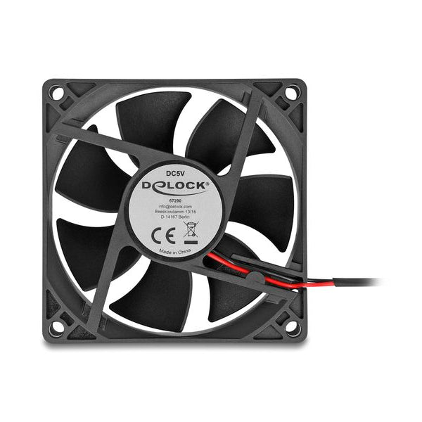 Delock PC-Lüfter 5 V DC, 80 x 80 x 25 mm