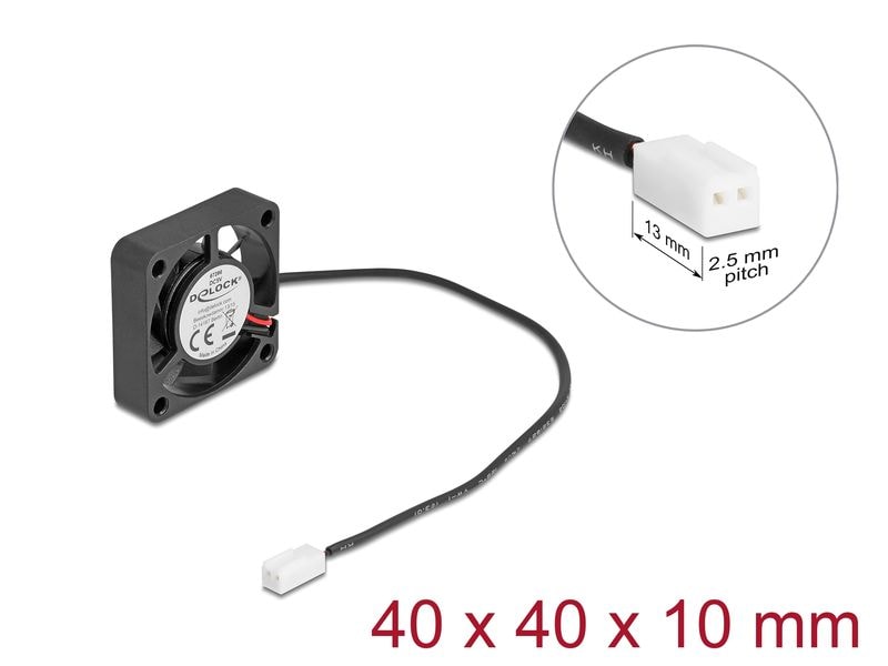 Delock PC-Lüfter 5 V DC, 40 x 40 x 10 mm