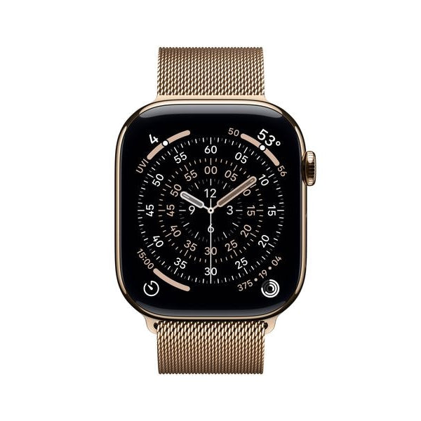 Apple Watch Series 11 46 mm LTE Gold Titatnium Milanese Loop M/L