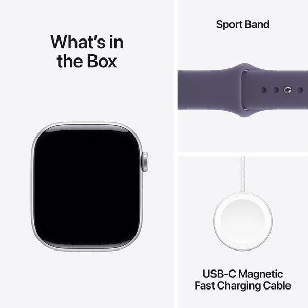 Apple Watch Series 11 46 mm LTE Silver Alu Purple Fog Sport S/M