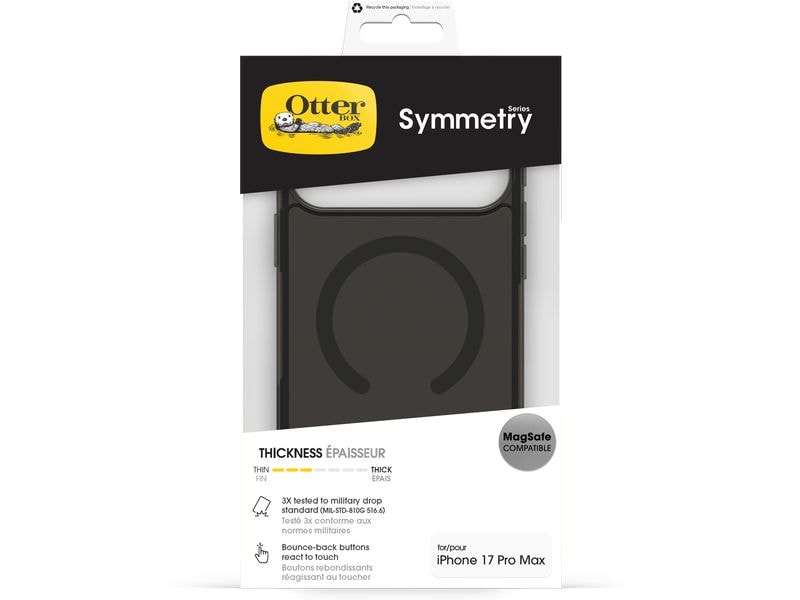 Otterbox Back Cover Symmetry Clear iPhone 17 Pro Max Black