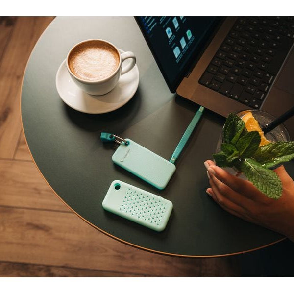 Verbatim Externe SSD Pocket 2000 GB, Polar Blau