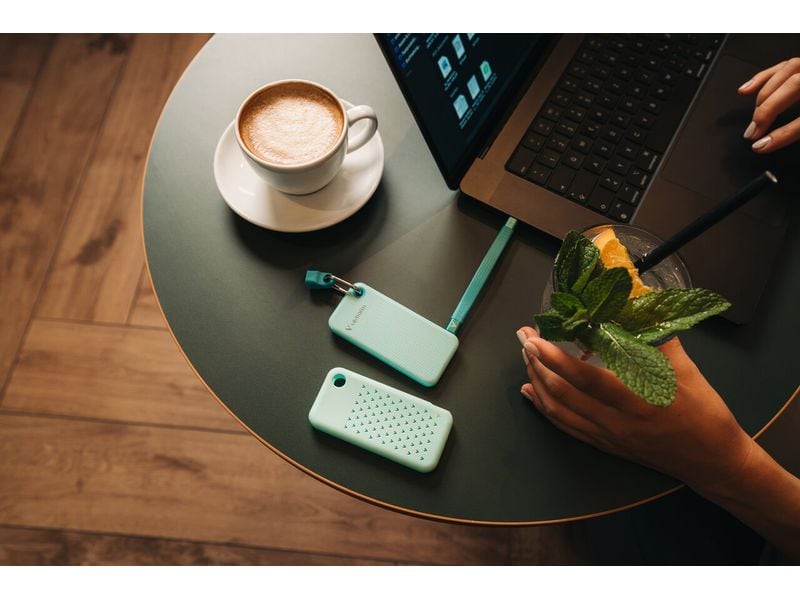 Verbatim Externe SSD Pocket 2000 GB, Polar Blau