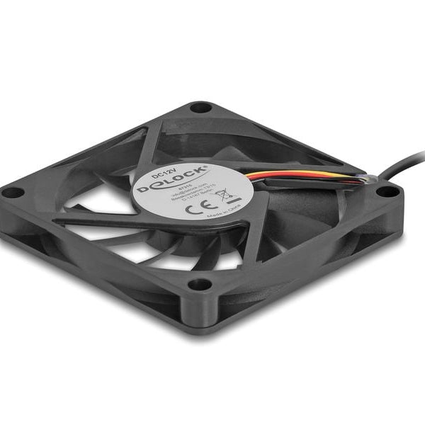 Delock PC-Lüfter 12 V DC, 70 x 70 x 10 mm