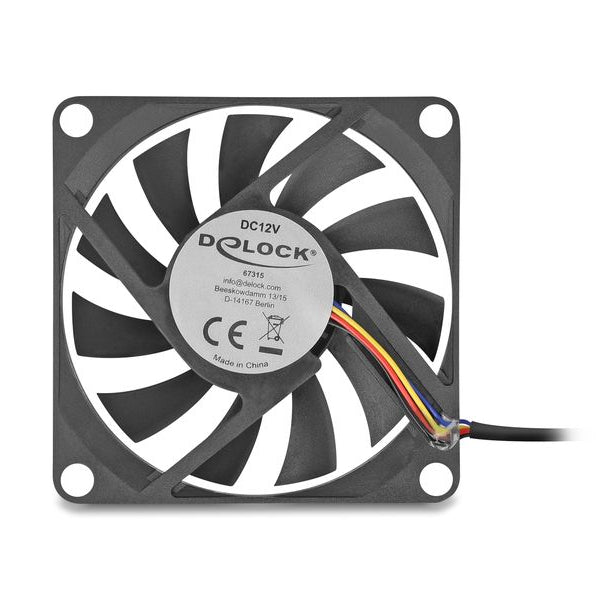 Delock PC-Lüfter 12 V DC, 70 x 70 x 10 mm