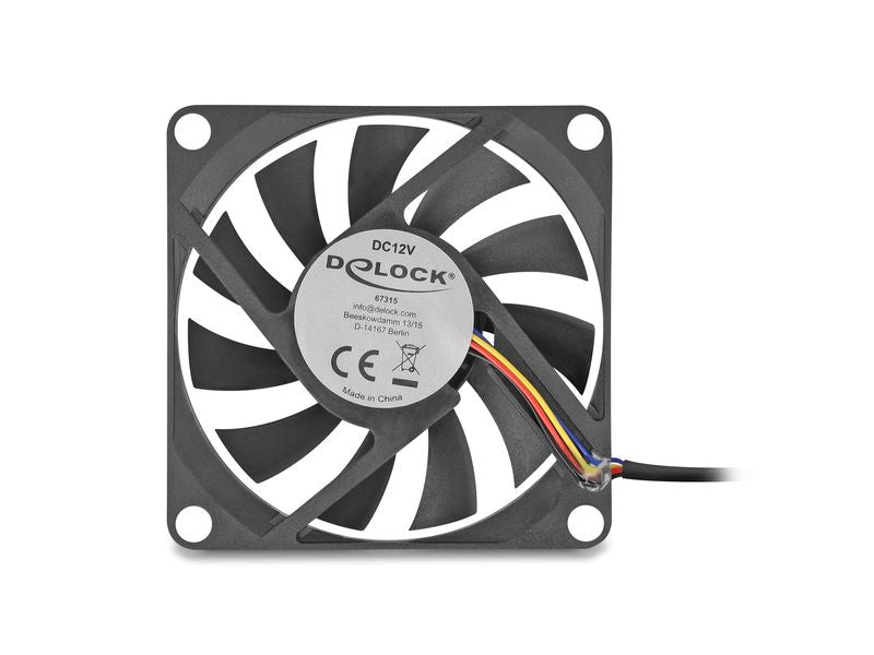 Delock PC-Lüfter 12 V DC, 70 x 70 x 10 mm