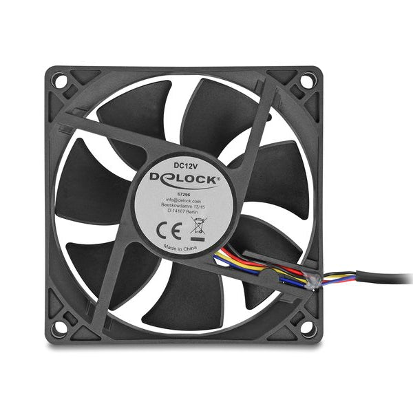 Delock PC-Lüfter 12 V DC, 80 x 80 x 25 mm