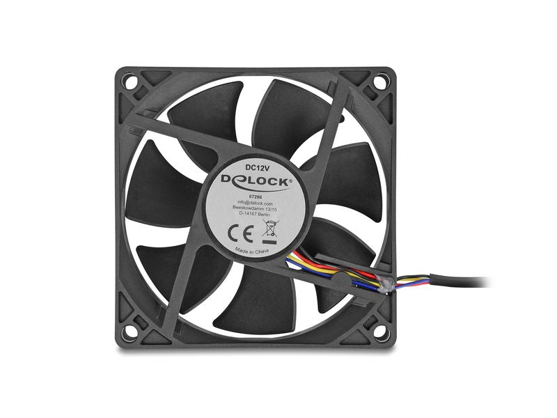 Delock PC-Lüfter 12 V DC, 80 x 80 x 25 mm