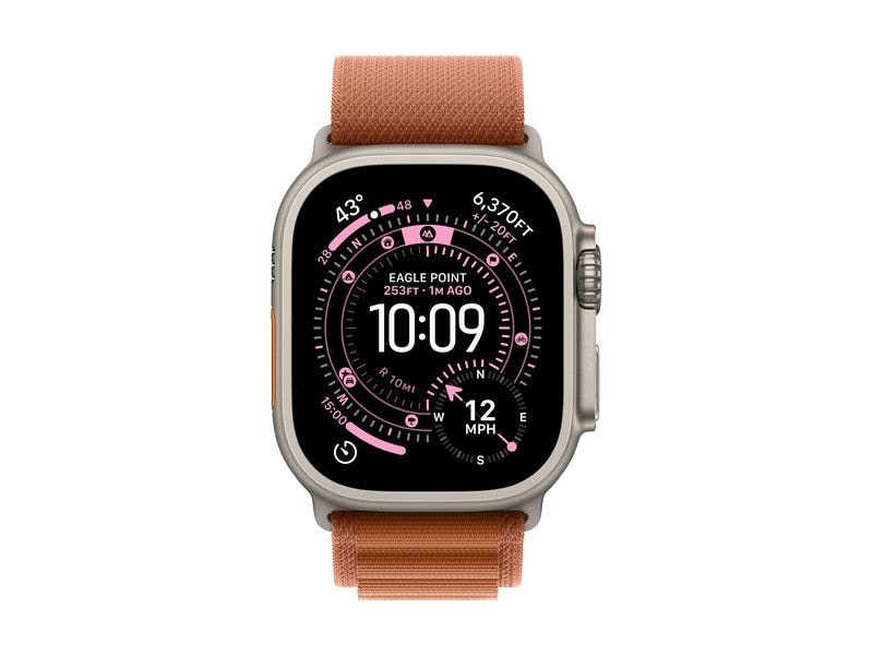 Apple Alpine Loop 49 mm Terra Cotta Natural Titanium Large