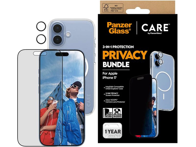 CARE Back Cover 3-in-1 Flagship Privacy iPhone 17