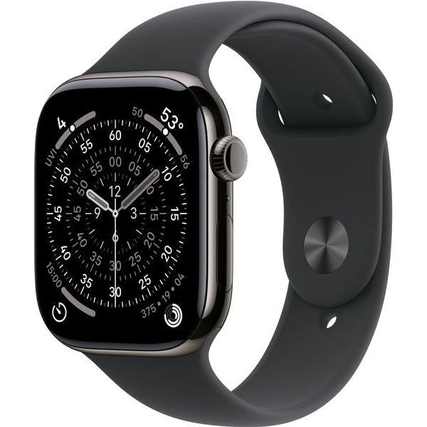 Apple Watch Series 11 46 mm LTE Slate Titanium Black Sport S/M