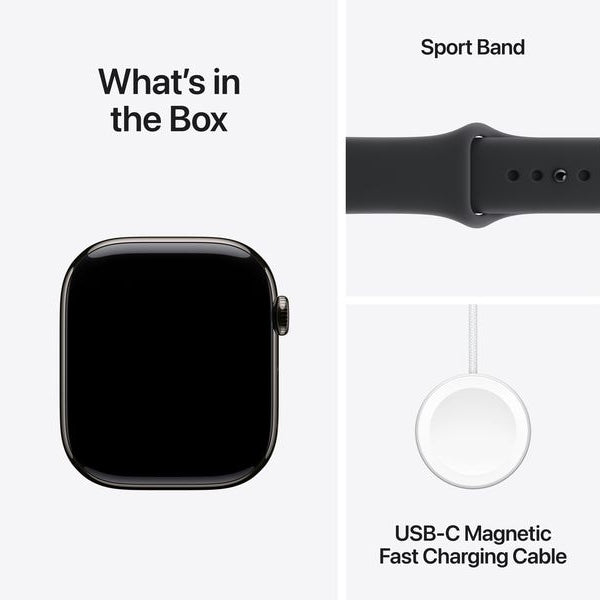 Apple Watch Series 11 46 mm LTE Slate Titanium Black Sport M/L