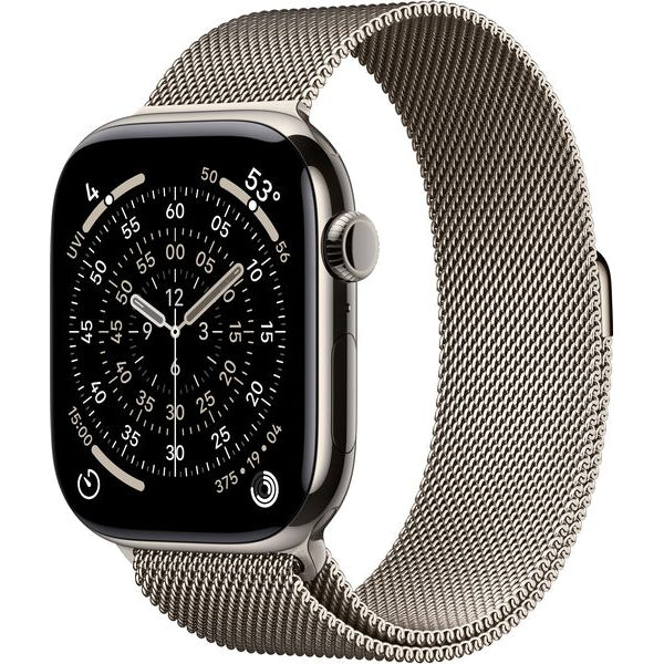 Apple Watch Series 11 46 mm LTE Nat Titanium Milanese Loop S/M