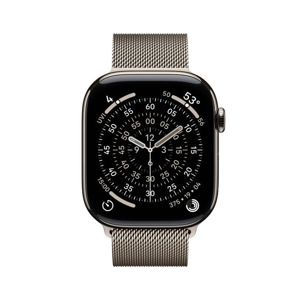 Apple Watch Series 11 46 mm LTE Nat Titanium Milanese Loop S/M