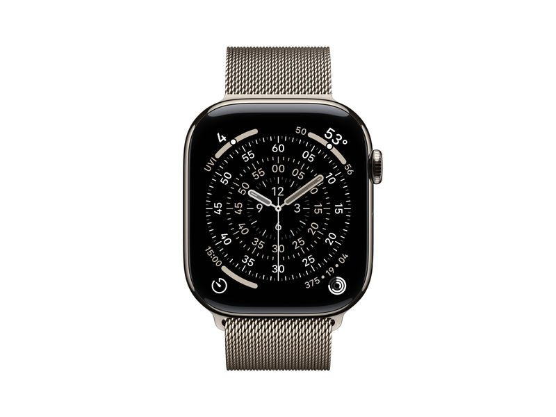 Apple Watch Series 11 46 mm LTE Nat Titanium Milanese Loop S/M