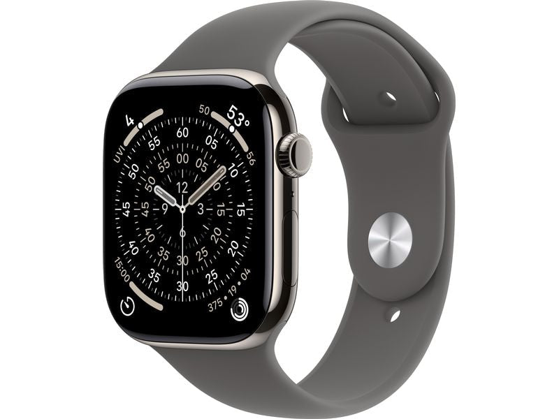 Apple Watch Series 11 46 mm LTE Nat Titanium Stone Grey Sport M/L