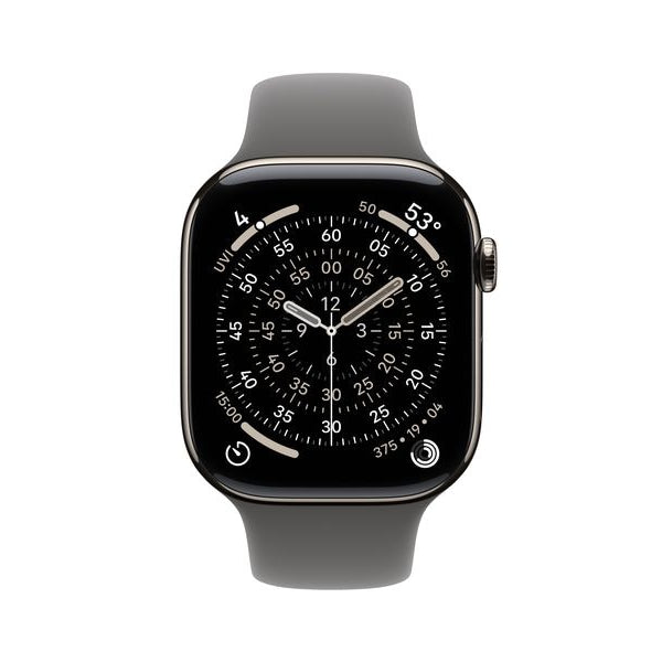 Apple Watch Series 11 46 mm LTE Nat Titanium Stone Grey Sport S/M