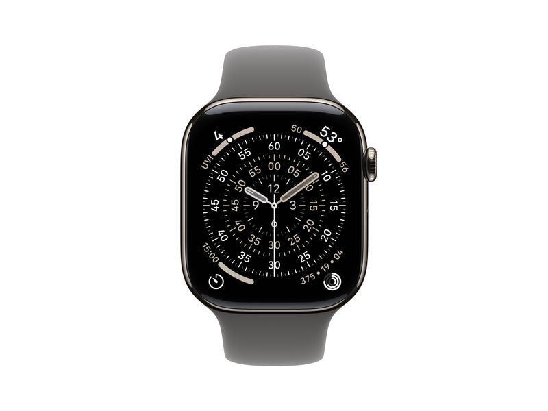 Apple Watch Series 11 46 mm LTE Nat Titanium Stone Grey Sport M/L