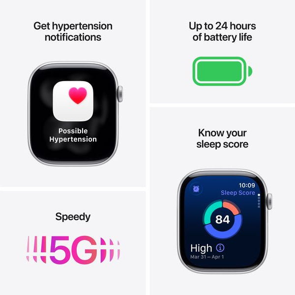 Apple Watch Series 11 42 mm LTE Jet Black Alu Black Sport S/M