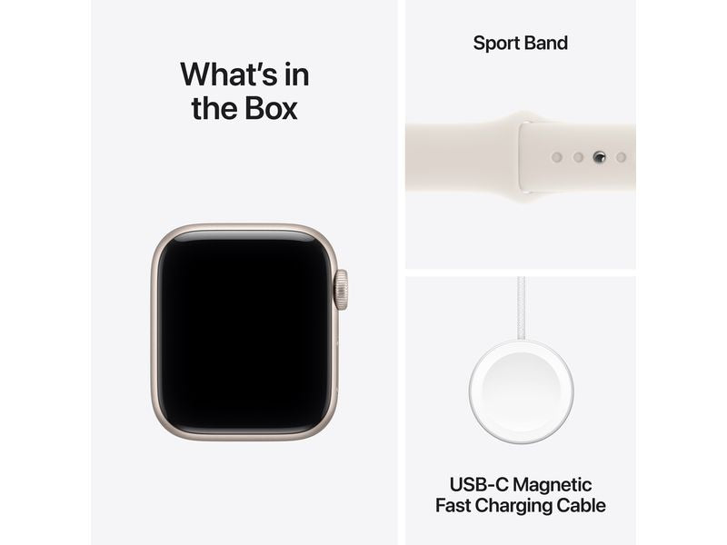 Apple Watch SE 3 40 mm GPS Sport Band Starlight M/L