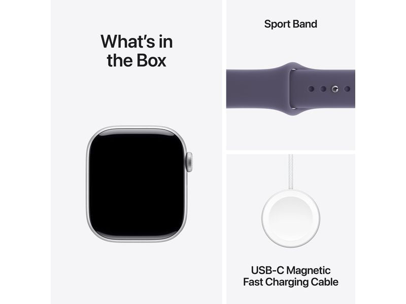 Apple Watch Series 11 42 mm LTE Silver Alu Purple Fog Sport S/M