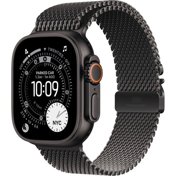 Apple Watch Ultra 3 Black Titanium Milanese Loop S