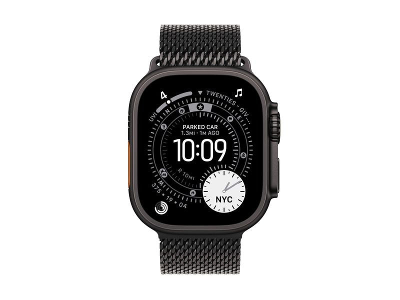 Apple Watch Ultra 3 Black Titanium Milanese Loop S