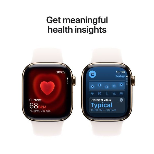 Apple Watch Series 11 42 mm LTE Gold Titanium Light Blush M/L