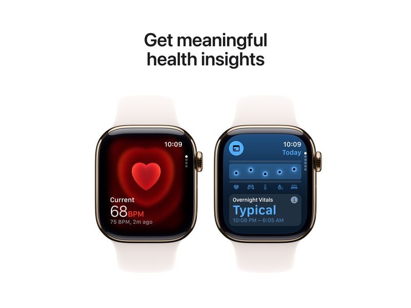 Apple Watch Series 11 42 mm LTE Gold Titanium Light Blush M/L