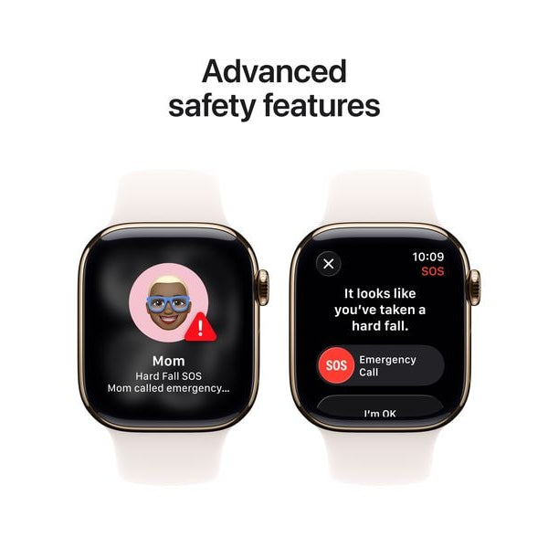 Apple Watch Series 11 42 mm LTE Gold Titanium Light Blush S/M