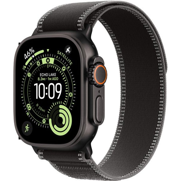 Apple Watch Ultra 3 Black Titanium Black Charcoal Trail Loop S/M