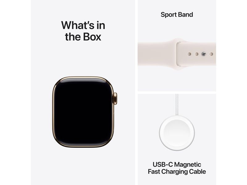 Apple Watch Series 11 42 mm LTE Gold Titanium Light Blush M/L