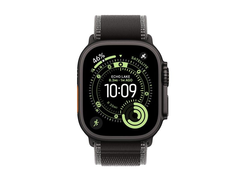 Apple Watch Ultra 3 Black Titanium Black Charcoal Trail Loop M/L