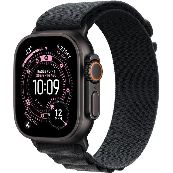 Apple Watch Ultra 3 Black Titanium Black Alpine Loop S