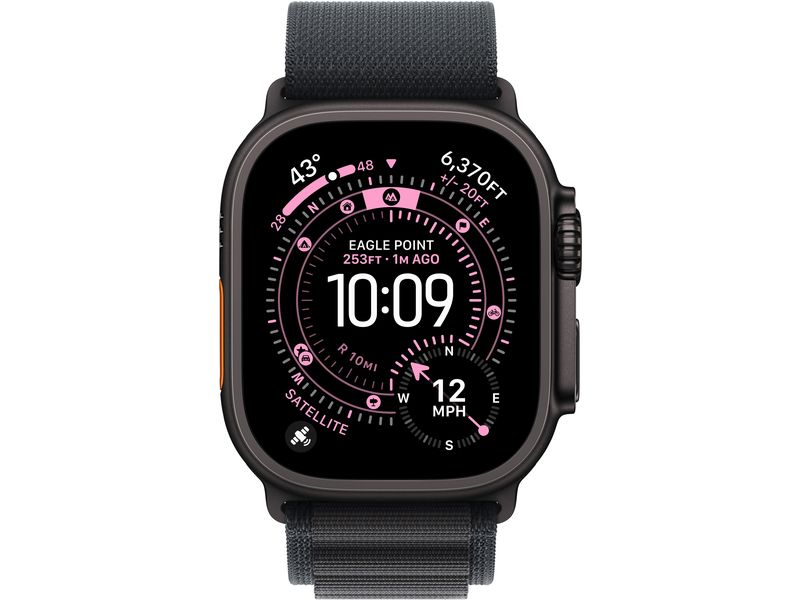 Apple Watch Ultra 3 Black Titanium Black Alpine Loop L