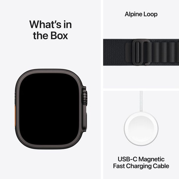 Apple Watch Ultra 3 Black Titanium Black Alpine Loop M