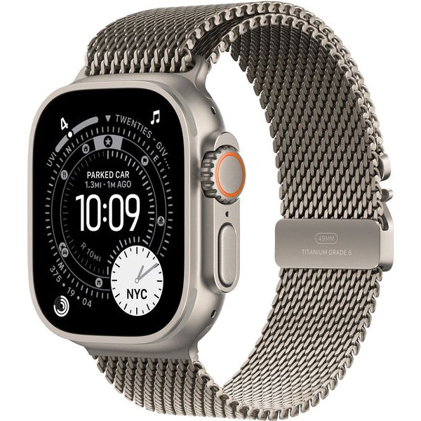 Apple Watch Ultra 3 Natural Titanium Milanese Loop L