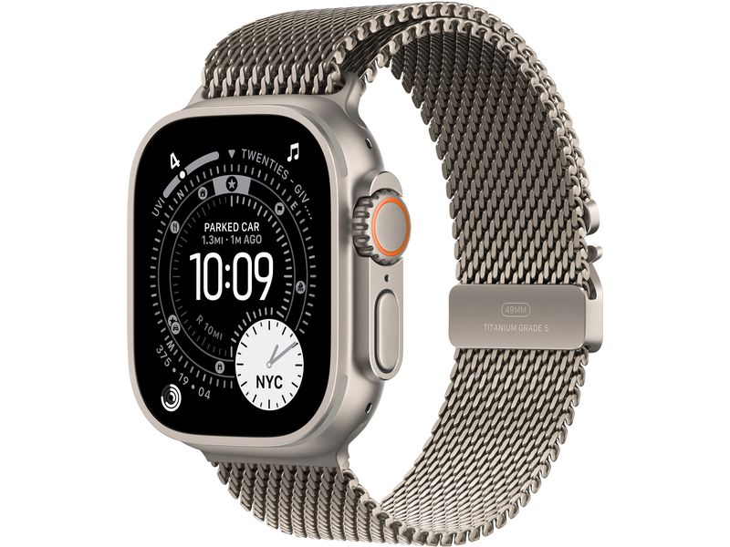 Apple Watch Ultra 3 Natural Titanium Milanese Loop M
