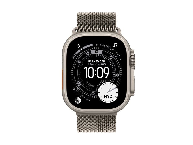 Apple Watch Ultra 3 Natural Titanium Milanese Loop S