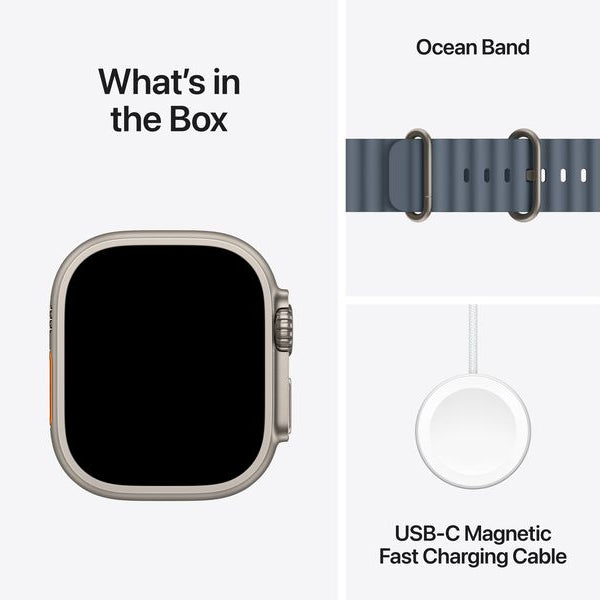 Apple Watch Ultra 3 Natural Titanium Blue Ocean Band