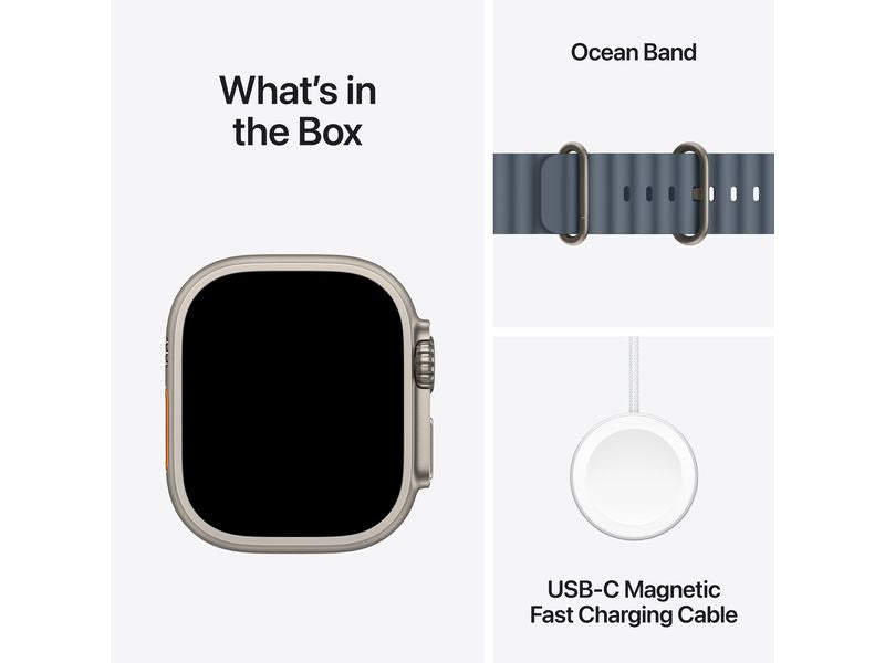 Apple Watch Ultra 3 Natural Titanium Blue Ocean Band