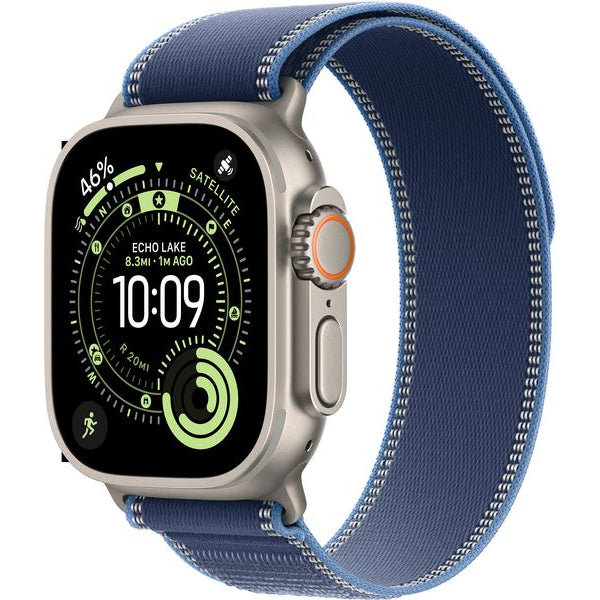 Apple Watch Ultra 3 Natural Titanium Blue/Bright Trail Loop M/L