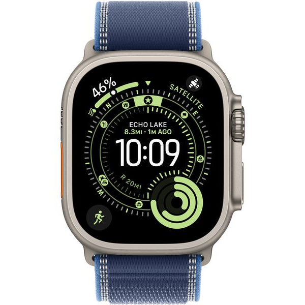 Apple Watch Ultra 3 Natural Titanium Blue/Bright Trail Loop S/M