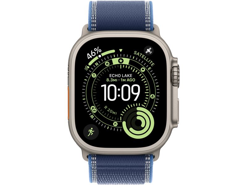 Apple Watch Ultra 3 Natural Titanium Blue/Bright Trail Loop M/L