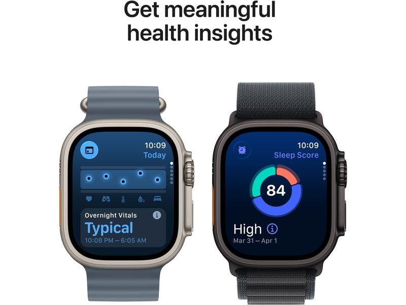 Apple Watch Ultra 3 Natural Titanium Blue/Bright Trail Loop S/M